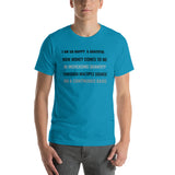 Motivational Unisex T-Shirt "I AM SO HAPPY & GRATEFUL" Law of Attraction Unisex T-Shirt