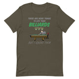 Funny Billiard T-shirt "I Love Billiard" Customized Short-Sleeve Unisex T-Shirt for Billiard Lover
