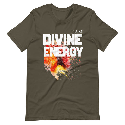 Motivational  T-Shirt " I AM DIVINE ENERGY" Positive & Inspiring Short-Sleeve Unisex T-Shirt