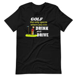 black golf shirt