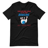 Bowling Funny T-Shirt "i Love Bowling" Customized Short-Sleeve Unisex T-Shirt for Bowling Player and Fans