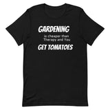 Funny Gardening T-Shirt "Gardening Therapy" Customized Funny Gardening Short-Sleeve Unisex T-Shirt