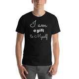 Motivational T-Shirt "I am a Gift" Inspiring Law of Affirmation Short-Sleeve Unisex T-Shirt