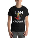 Motivational  T-Shirt " I AM CREATOR"    Inspiring Law of Affirmation Short-Sleeve Unisex T-Shirt
