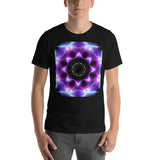 Chakra Unisex T-Shirt "Glittering Chakra" Symbol Short-Sleeve Unisex T-Shirt