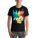Motivational T-Shirt " I AM FREE"  Inspiring Law of Affirmation Short-Sleeve Unisex T-Shirt