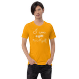 Motivational T-Shirt "I am a Gift" Inspiring Law of Affirmation Short-Sleeve Unisex T-Shirt