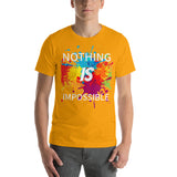 Motivational T-Shirt "NOTHING IS IMPOSSIBLE" Law of Affirmation Short-Sleeve Unisex T-Shirt