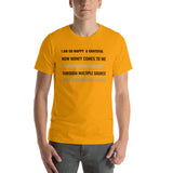 Motivational Unisex T-Shirt "I AM SO HAPPY & GRATEFUL" Law of Attraction Unisex T-Shirt