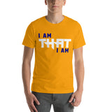 Motivational Unisex T-Shirt  "I AM THAT I AM" Law of Attraction Short-Sleeve Unisex T-Shirt