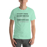 Motivational Unisex T-Shirt "I AM SO HAPPY & GRATEFUL" Law of Attraction Unisex T-Shirt