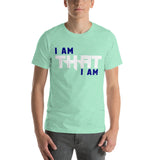 Motivational Unisex T-Shirt  "I AM THAT I AM" Law of Attraction Short-Sleeve Unisex T-Shirt