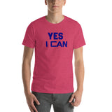 Motivational T-Shirt "YES I CAN" Inspiring Law of Attraction Short-Sleeve Unisex  T-Shirt