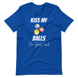 Funny Billiard T-Shirt "Kiss My Balls" Exclusive  Unisex T-Shirt for Snooker Player and Fans