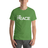 Motivational Unisex T-Shirt "I AM PEACE"  law of Attraction Short-Sleeve Unisex T-Shirt