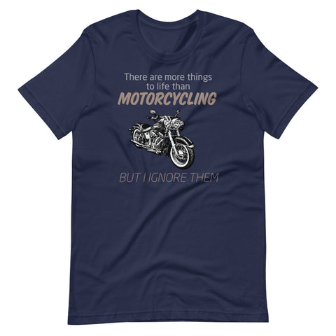 Motorcycling Funny T-Shirt "Motorcycling Lover" Customized Short-Sleeve Unisex T-Shirt for Motorcycling Lover