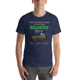 Funny Billiard T-shirt "I Love Billiard" Customized Short-Sleeve Unisex T-Shirt for Billiard Lover