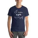 Motivational T-Shirt "I am a Gift" Inspiring Law of Affirmation Short-Sleeve Unisex T-Shirt