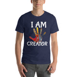 Motivational  T-Shirt " I AM CREATOR"    Inspiring Law of Affirmation Short-Sleeve Unisex T-Shirt