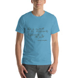 Motivational Unisex T-Shirt "Happiness is the Path" Customized Short-Sleeve Unisex T-Shirt