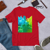 Motivational  T-Shirt "Wave of Nature" Positive  Inspiring Short-Sleeve Unisex T-Shirt