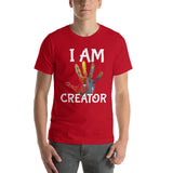 Motivational  T-Shirt " I AM CREATOR"    Inspiring Law of Affirmation Short-Sleeve Unisex T-Shirt