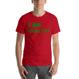 Motivational T-Shirt " I AM WEALTHY" Law of affirmation Short-Sleeve Unisex T-Shirt
