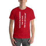 Motivational Unisex T-Shirt "Hope is a gift of God" God Faith  Short-Sleeve Unisex T-Shirt