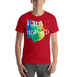 Motivational  T-Shirt " I AM INSPIRED" Inspiring Law of Affirmation Short-Sleeve Unisex T-Shirt