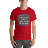 Motivational  T-Shirt "Still Stand" Inspiring Law of Affirmation Short-Sleeve Unisex T-Shirt