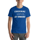 Funny Gardening T-Shirt "Gardening Therapy" Customized Funny Gardening Short-Sleeve Unisex T-Shirt