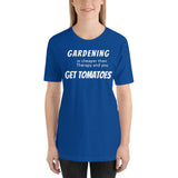 Funny Gardening T-Shirt "Gardening Therapy" Customized Funny Gardening Short-Sleeve Unisex T-Shirt