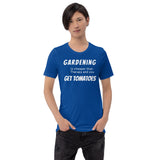 Funny Gardening T-Shirt "Gardening Therapy" Customized Funny Gardening Short-Sleeve Unisex T-Shirt