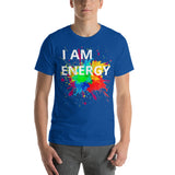 Motivational Unisex T-Shirt "I AM ENERGY" Law of Affirmation Short-Sleeve Unisex T-Shirt