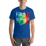 Motivational  T-Shirt " I AM INSPIRED" Inspiring Law of Affirmation Short-Sleeve Unisex T-Shirt