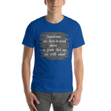 Motivational  T-Shirt "Still Stand" Inspiring Law of Affirmation Short-Sleeve Unisex T-Shirt
