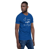 Motivational T-Shirt "I am a Gift" Inspiring Law of Affirmation Short-Sleeve Unisex T-Shirt