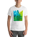 Motivational  T-Shirt "Wave of Nature" Positive  Inspiring Short-Sleeve Unisex T-Shirt