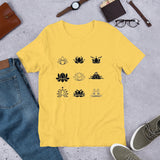 Chakra Unisex T-Shirt "CHAKRA Symbol " Healing Meditation Short-Sleeve Unisex T-Shirt