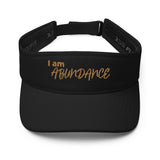 Motivational Visor "I am Abundance" Positive affirmation quote Visor