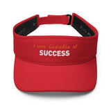 Exclusive Visor "I am Capable of Success" Motivational Visor