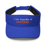 Exclusive Visor "I am Capable of Success" Motivational Visor