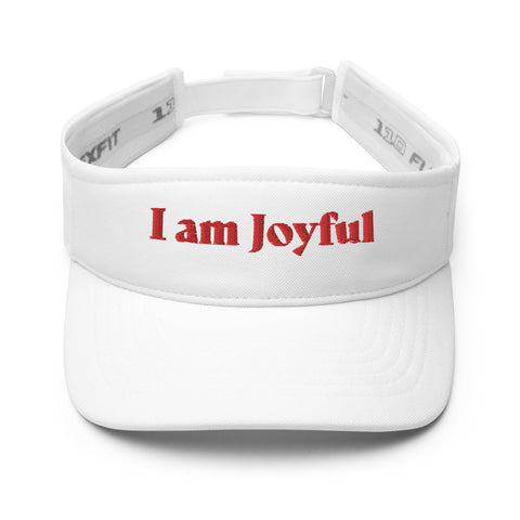 Visor Motivational  "I am Joyful" Positive Affirmation Visor