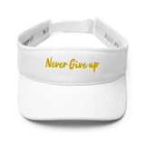 Exclusive Visor "Never Give Up" Motivational Visor