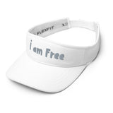 Premium Visor "I am Free" Motivational  Visor