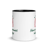 Christmas Gift Mug "Warm Holiday" best holiday season Coffee Mug with Color Inside