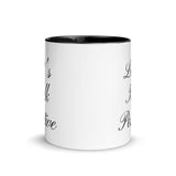 Motivational Mug "Let's Talk positive" Law of Affirmation Customized Coffee Mug with Color Inside