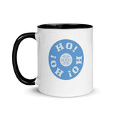 Christmas Gift Mug "Ho Ho Ho" Holiday season Gift Mug with Color Inside