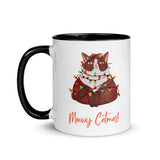 Christmas Gift Mug "Meowy Christmas" Mug for Cat Lovers during Holiday Season