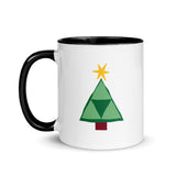 Christmas Coffee Mug "Merry and Bright" Holiday Season Gift Mug with Color Inside